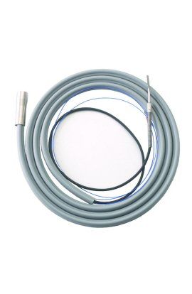 Fiber Optic Tubing w/ Ground Wire, 12' Tubing, 14' Bundle, Gray