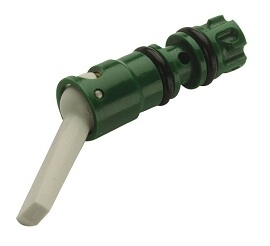 Toggle Valve Replacement Cartridge, Momentary, 3-Way Normally Open, Green w/ Gray Toggle
