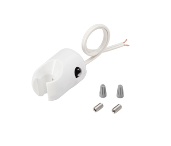Holder, Electric Auto, Molded, Normally Closed, White