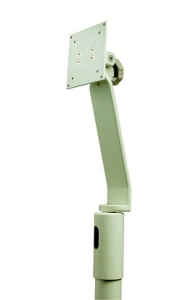 Monitor Support, Top Post Mounted, White