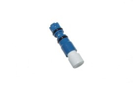 Push Button Valve Replacement Cartridge, Momentary, 3-Way, Normally Closed, Blue w/ Gray Button