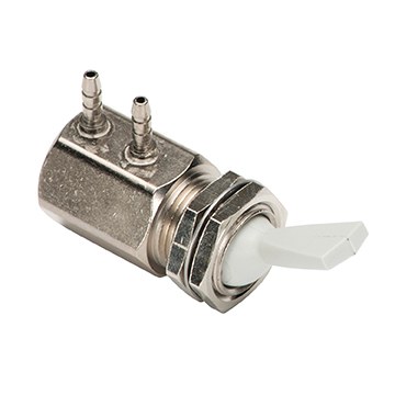 Toggle Valve, Side Ported, 2-Way, Gray