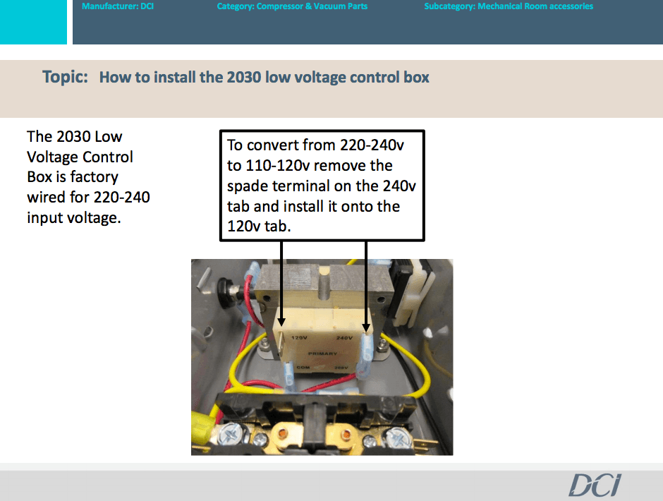 How to Install Low Voltage Control Box (DCI PN 2030)