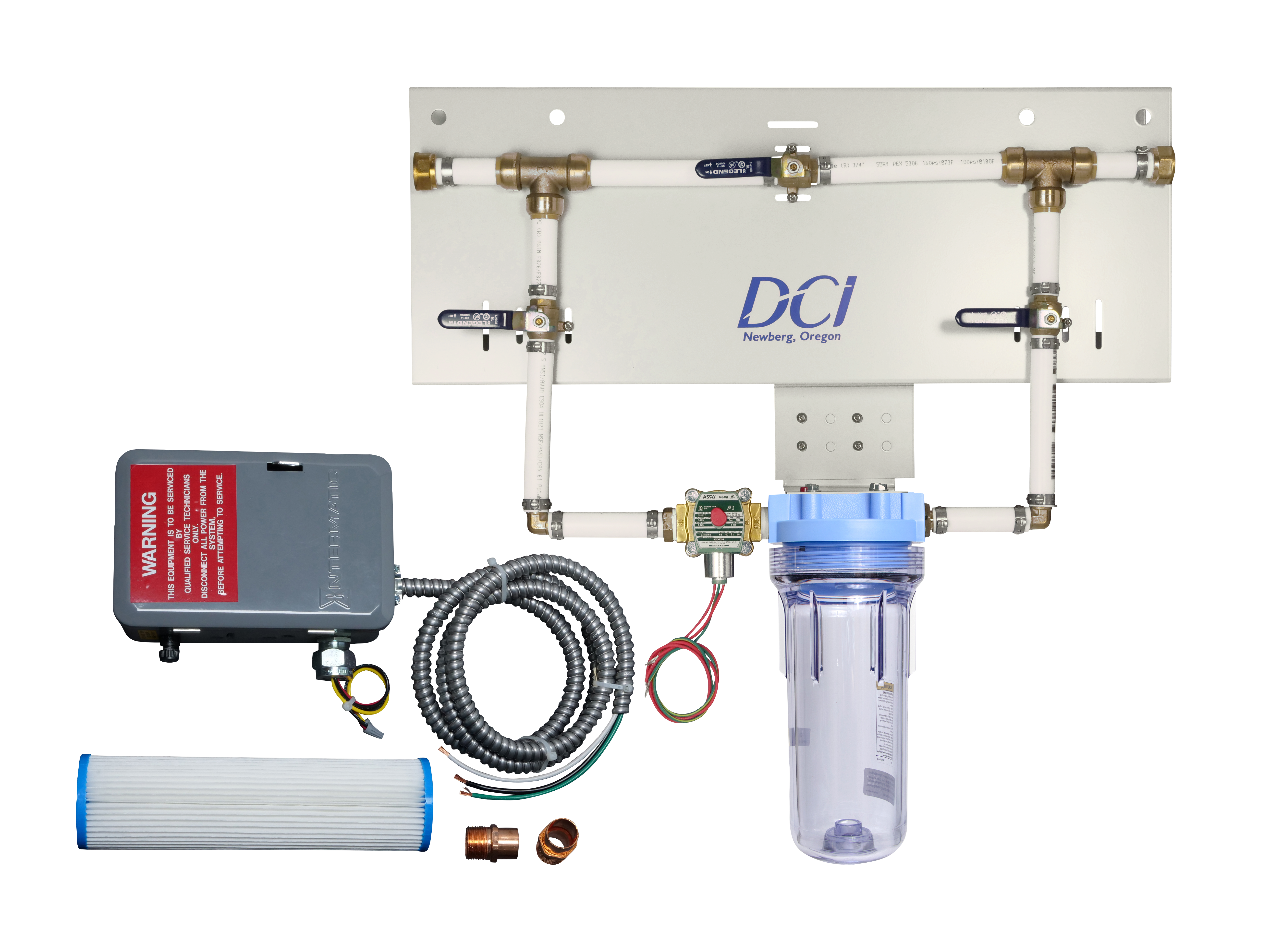 Water Security System, 3/4", PEX, w/Filter and 24V Relay