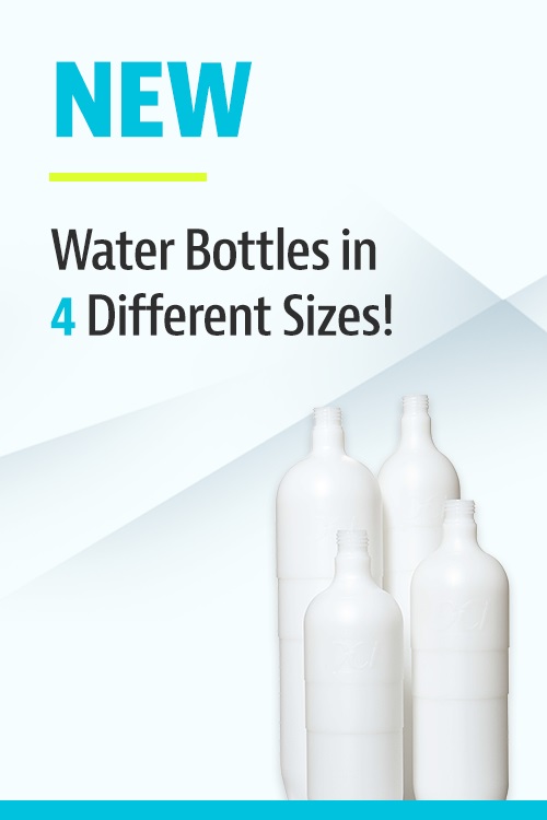 Water Bottles in 4 Different Sizes!